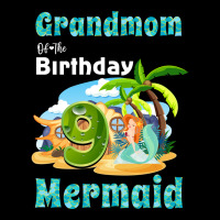 Cute Mermaid Grandmom Of The 9th Birthday Quote Men's 3/4 Sleeve Pajama Set | Artistshot