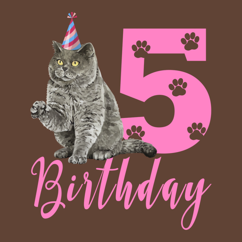 Happy Birthday 5th Cute Birthday British Shorthair T-shirt | Artistshot