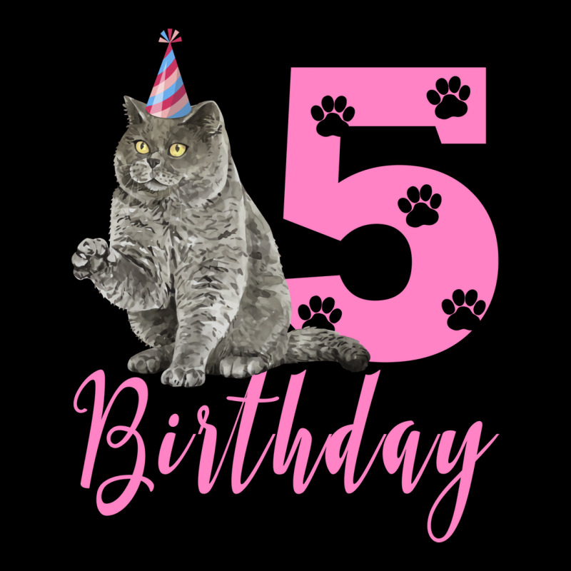 Happy Birthday 5th Cute Birthday British Shorthair Men's 3/4 Sleeve Pajama Set | Artistshot