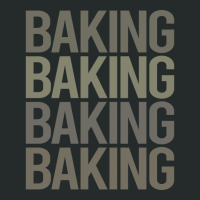 Gray Text Art Baking Bake Baker Girl Women's Triblend Scoop T-shirt | Artistshot