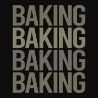 Gray Text Art Baking Bake Baker Girl Crop Top | Artistshot