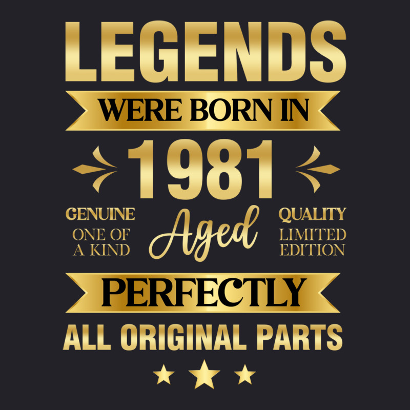 Legends Were Born In 1981 Birthday Trending Unisex Sherpa-lined Denim Jacket | Artistshot