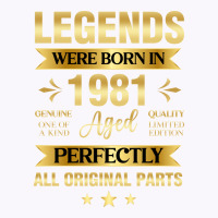 Legends Were Born In 1981 Birthday Trending Tank Top | Artistshot