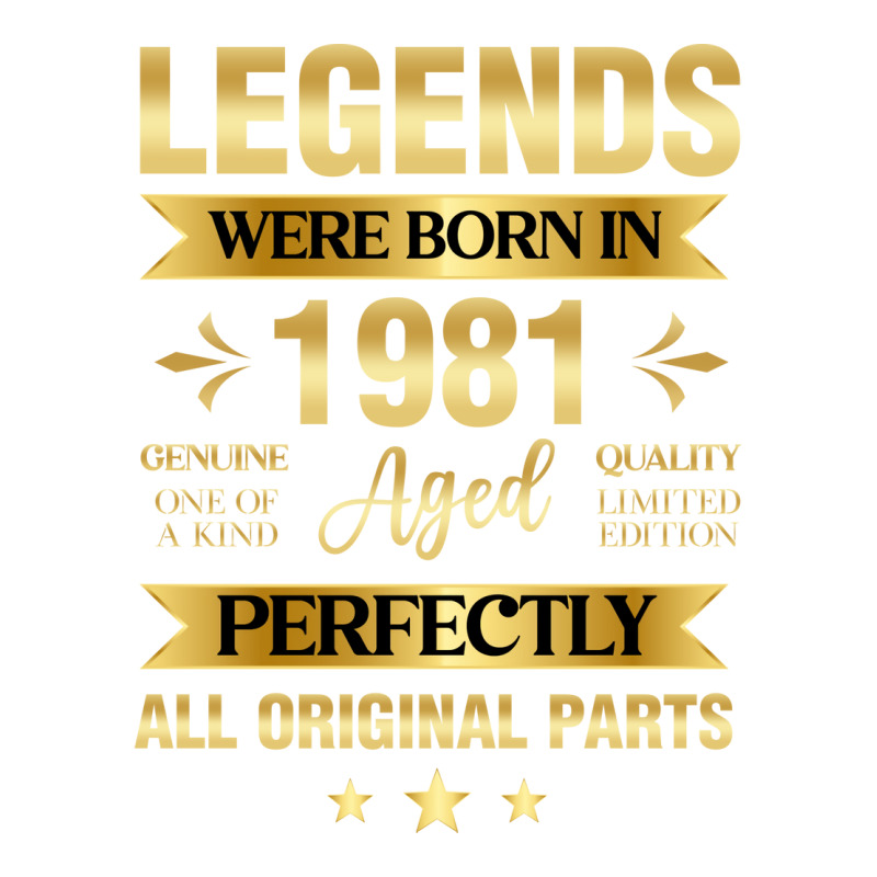 Legends Were Born In 1981 Birthday Trending Crewneck Sweatshirt | Artistshot