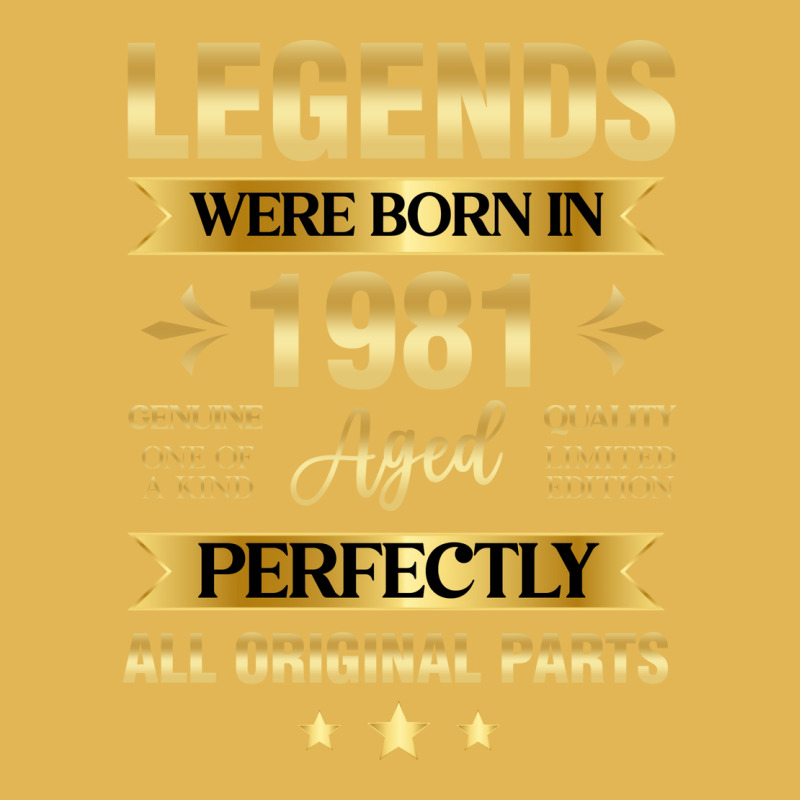 Legends Were Born In 1981 Birthday Trending Vintage Hoodie And Short Set | Artistshot