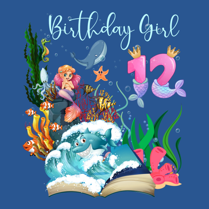 Cute Mermaid 12th Birthday Girl Gift T-shirt | Artistshot