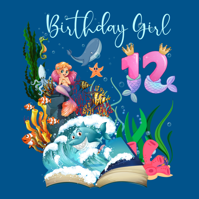 Cute Mermaid 12th Birthday Girl Gift Classic T-shirt | Artistshot