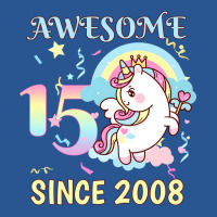 Cute Unicorn Rainbow 15th Birthday Awesome Since 2 T-shirt | Artistshot