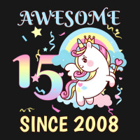 Cute Unicorn Rainbow 15th Birthday Awesome Since 2 Flannel Shirt | Artistshot