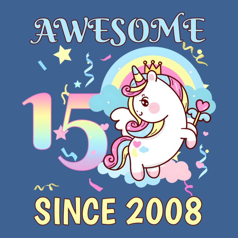 Cute Unicorn Rainbow 15th Birthday Awesome Since 2 Men's Polo Shirt | Artistshot