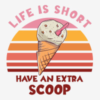 Life Is Short Have An Extra Scoop Cute Portrait Canvas Print | Artistshot