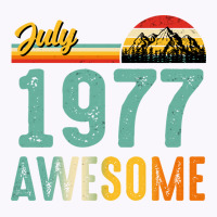 July 1977 Birthday Gift  Vintage July 1977 Awesome Tank Top | Artistshot