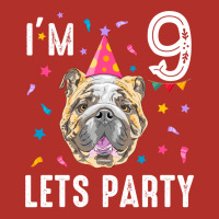 Lets Party 9th Birthday With English Bulldog Cute Crewneck Sweatshirt | Artistshot