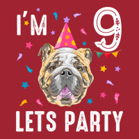 Lets Party 9th Birthday With English Bulldog Cute Long Sleeve Shirts | Artistshot