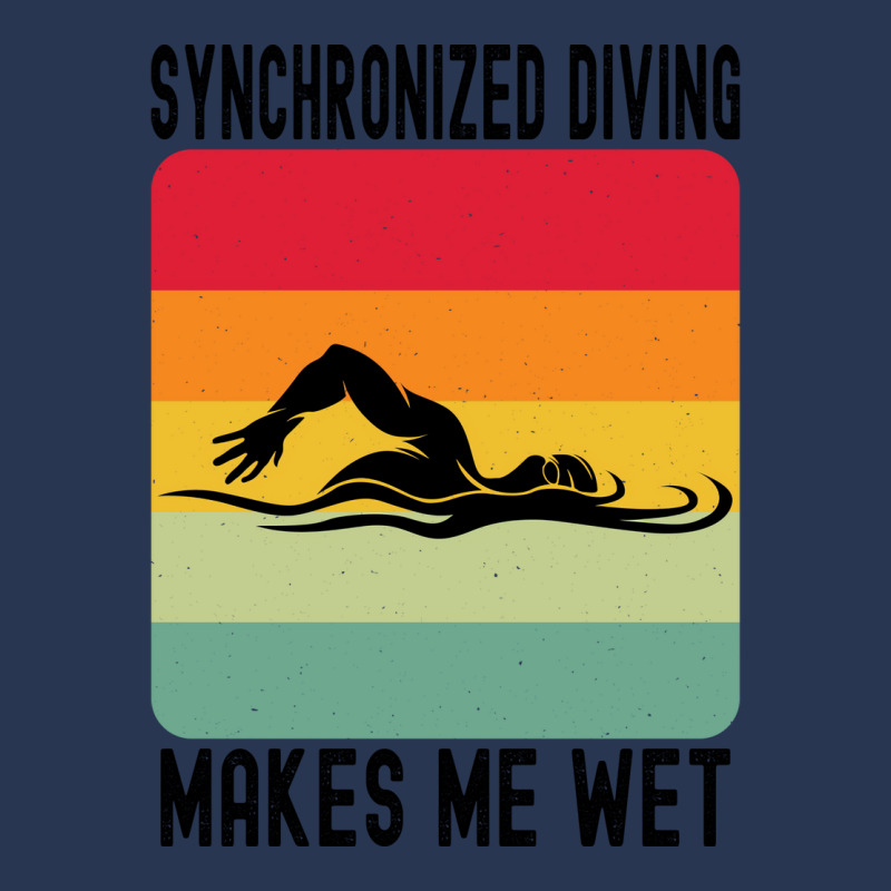 Synchronized Swimming Makes Me Wet Water Retro Nat Men Denim Jacket by rosurarialas3 | Artistshot