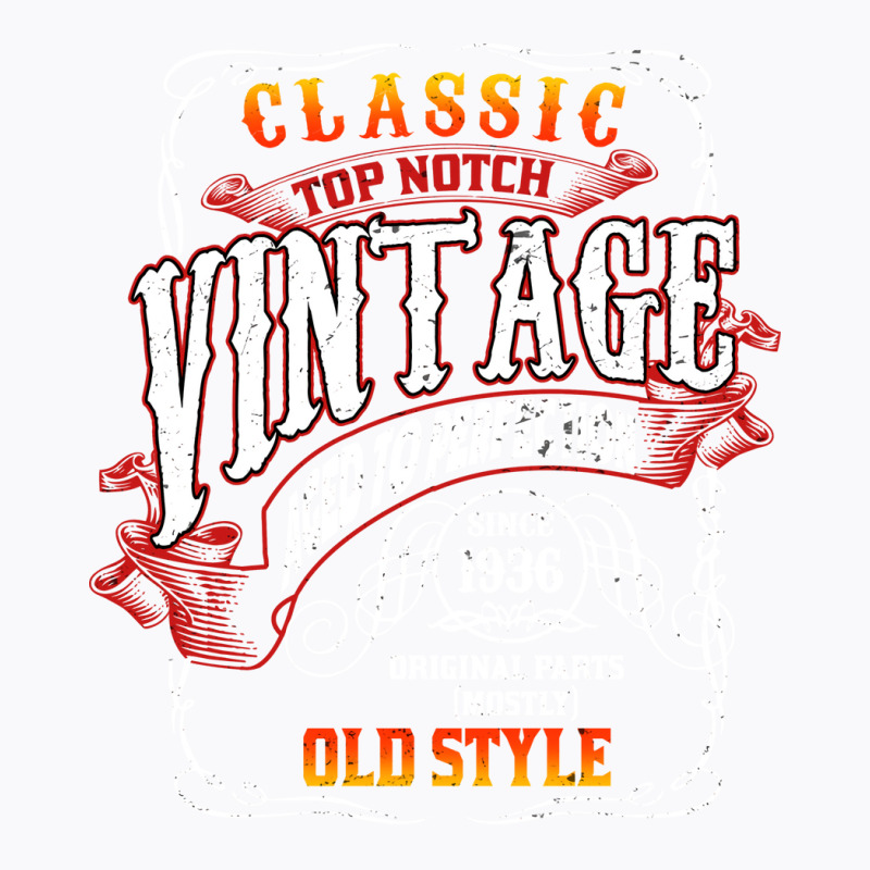 Vintage Birthday 1936 Aged To Perfection 1936 Birt T-shirt | Artistshot