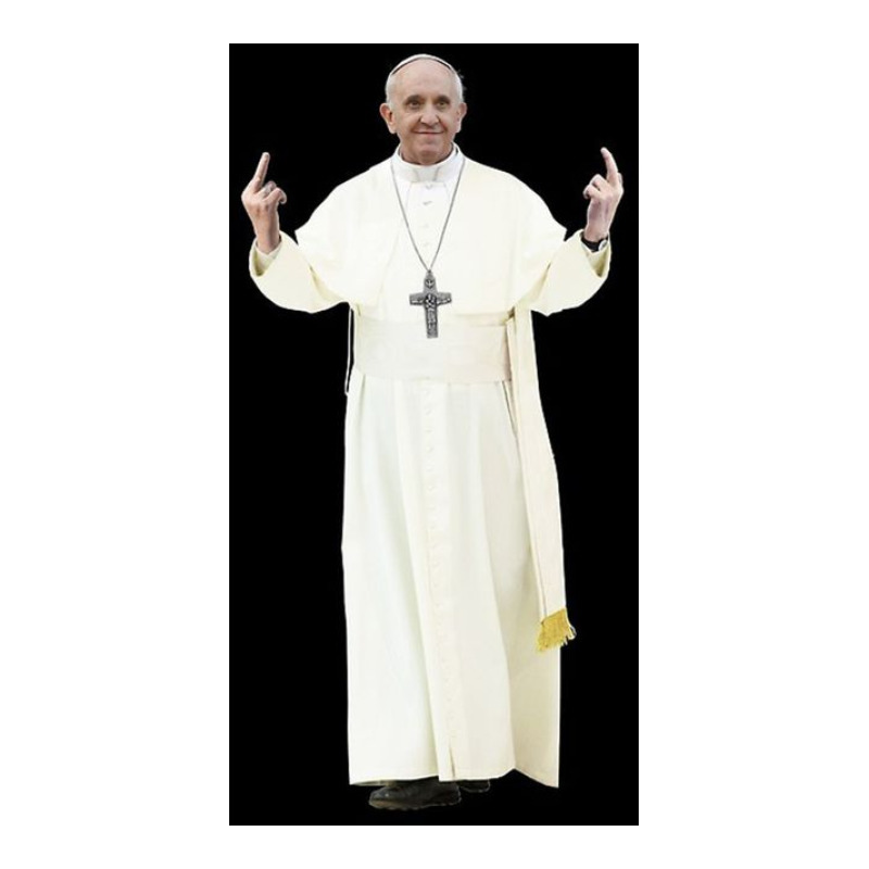 High Resolution Standing Bird Flipping Pope Franci Baby Tee | Artistshot