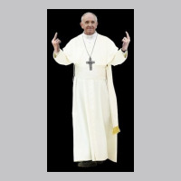 High Resolution Standing Bird Flipping Pope Franci Baby Bodysuit | Artistshot