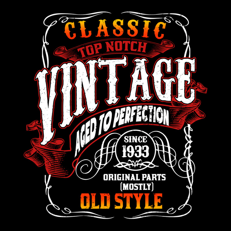 Vintage Birthday 1933 Aged To Perfection 1933 Birt Fleece Short | Artistshot