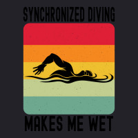 Synchronized Swimming Makes Me Wet Water Retro Gir Unisex Sherpa-lined Denim Jacket | Artistshot