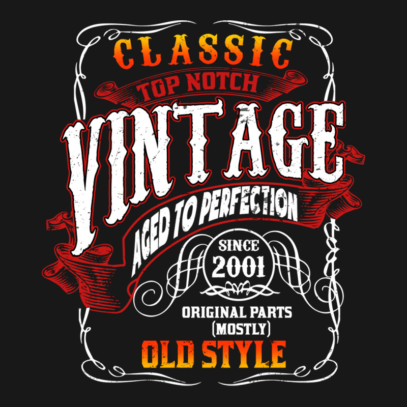 Vintage Birthday 2001 Aged To Perfection 2001 Birt Flannel Shirt | Artistshot