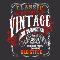 Vintage Birthday 2001 Aged To Perfection 2001 Birt Vintage Hoodie | Artistshot