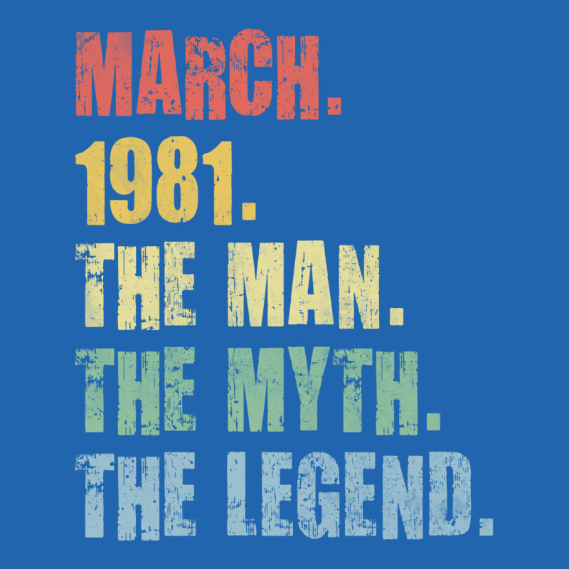 40th Birthday Man Myth Legend 1981 Hipster Pocket T-shirt | Artistshot