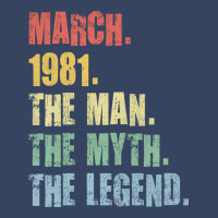 40th Birthday Man Myth Legend 1981 Hipster Exclusive T-shirt | Artistshot