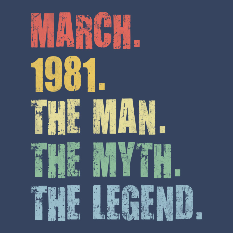 40th Birthday Man Myth Legend 1981 Hipster Exclusive T-shirt | Artistshot