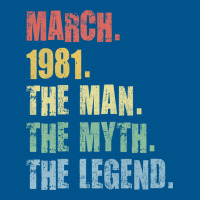 40th Birthday Man Myth Legend 1981 Hipster Classic T-shirt | Artistshot