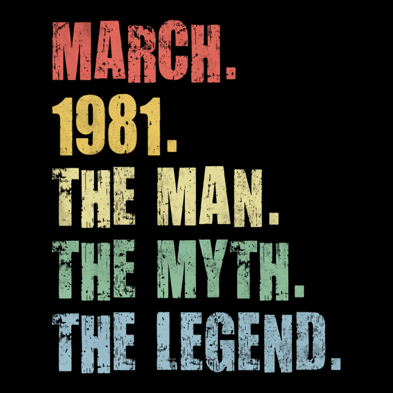 40th Birthday Man Myth Legend 1981 Hipster Unisex Jogger | Artistshot