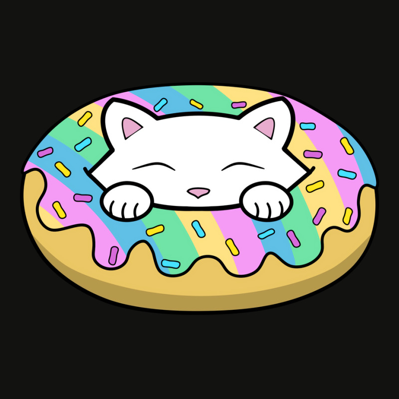 Cute White Kitten Eating A Yummy Looking Rainbow D Scorecard Crop Tee by homunwayitif | Artistshot