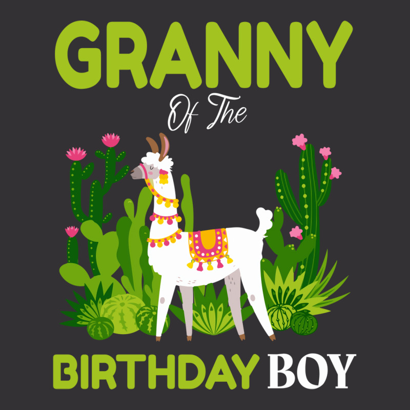 Cute Llamas Granny Of The Birthday Boy Girl Vintage Short by knapetolamj | Artistshot