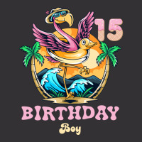 Cute Flamingo 15th Birthday Boy Vintage Vintage Hoodie | Artistshot