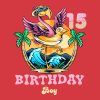 Cute Flamingo 15th Birthday Boy Vintage Men's Polo Shirt | Artistshot