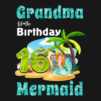 Cute Mermaid Gramma Of The 16th Birthday Trending Flannel Shirt | Artistshot