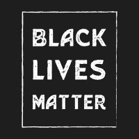 Simple Black Lives Matter In Black And White Letters - Protest Gifts Classic T-shirt | Artistshot