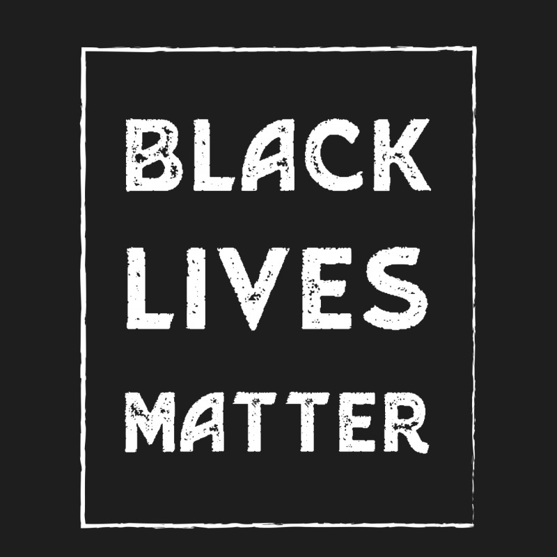 Simple Black Lives Matter In Black And White Letters - Protest Gifts Classic T-shirt by Diogo Calheiros | Artistshot