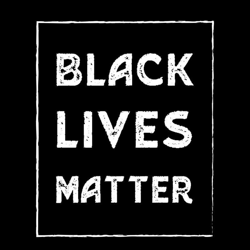 Simple Black Lives Matter In Black And White Letters - Protest Gifts V-Neck Tee by Diogo Calheiros | Artistshot