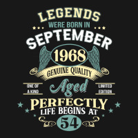 54th Birthday Decoration Legends Were Born In Sept Flannel Shirt | Artistshot