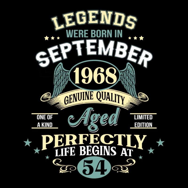 54th Birthday Decoration Legends Were Born In Sept Zipper Hoodie | Artistshot