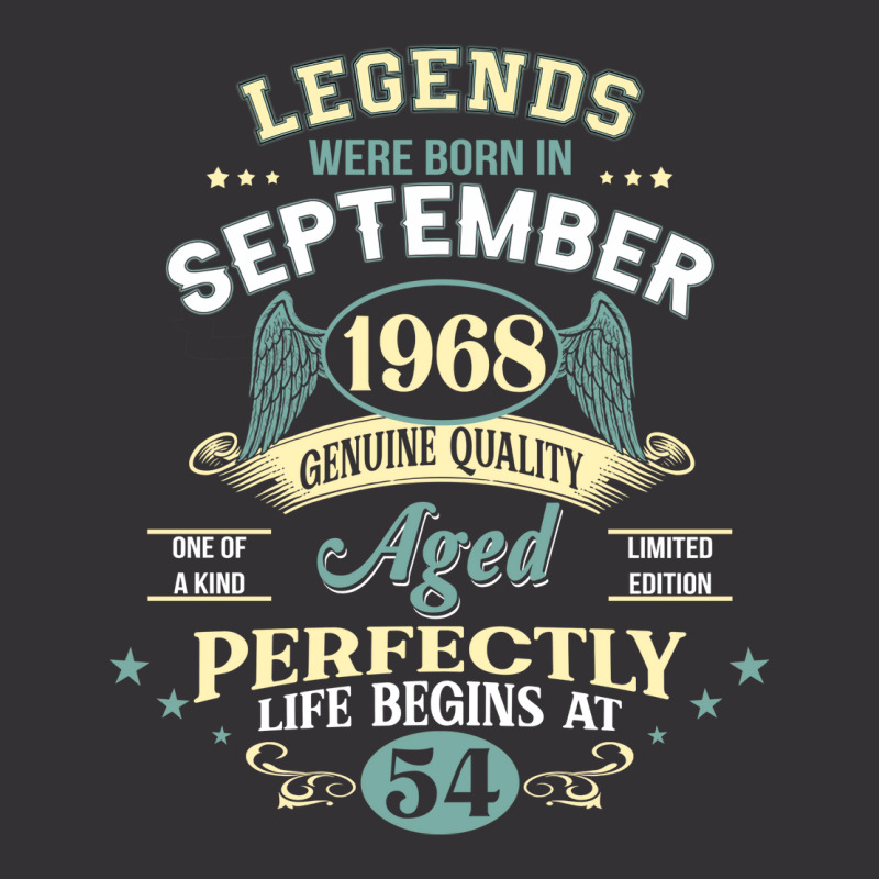 54th Birthday Decoration Legends Were Born In Sept Vintage Hoodie | Artistshot