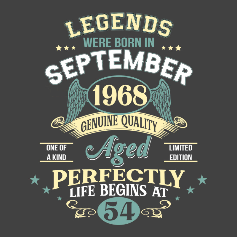 54th Birthday Decoration Legends Were Born In Sept Vintage T-shirt | Artistshot