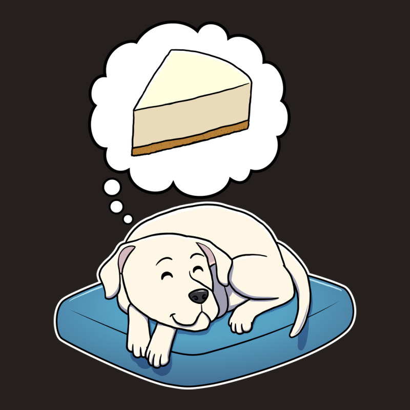 Dogo Argentino Dreaming About Cheese Cake Funny Tank Top by lakomabuniau | Artistshot