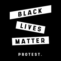 Simple Black Lives Matter In Black And White Letters - Protest Gifts Baby Tee | Artistshot