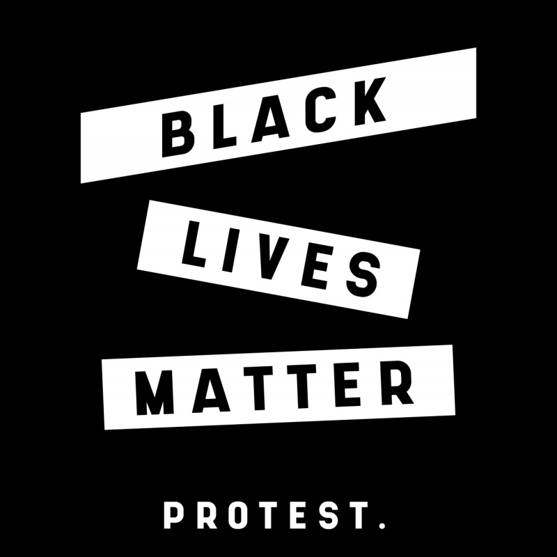 Simple Black Lives Matter In Black And White Letters - Protest Gifts Baby Tee by Diogo Calheiros | Artistshot