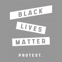 Simple Black Lives Matter In Black And White Letters - Protest Gifts Women's V-neck T-shirt | Artistshot