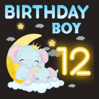 Cute Elephant 12th Birthday Boy Hipster Tank Top | Artistshot