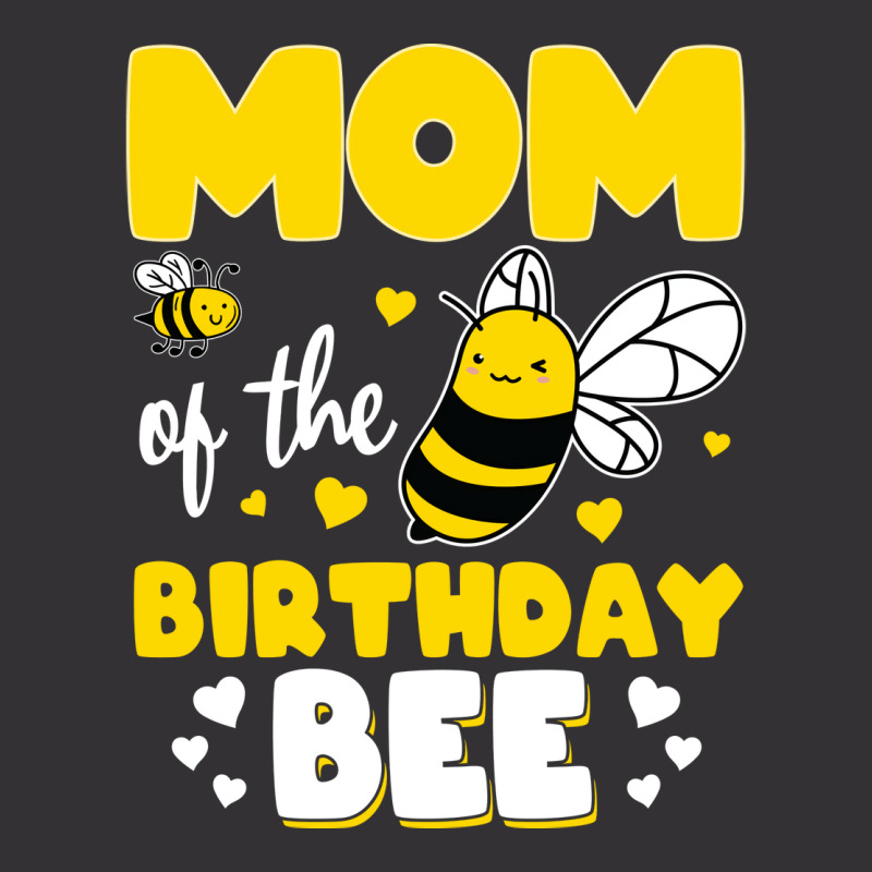 Mom Of The Birthday Bee Funny Vintage Hoodie And Short Set | Artistshot