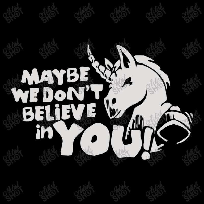 Maybe We Don't Belive In You Cropped Hoodie by Satrio Art | Artistshot